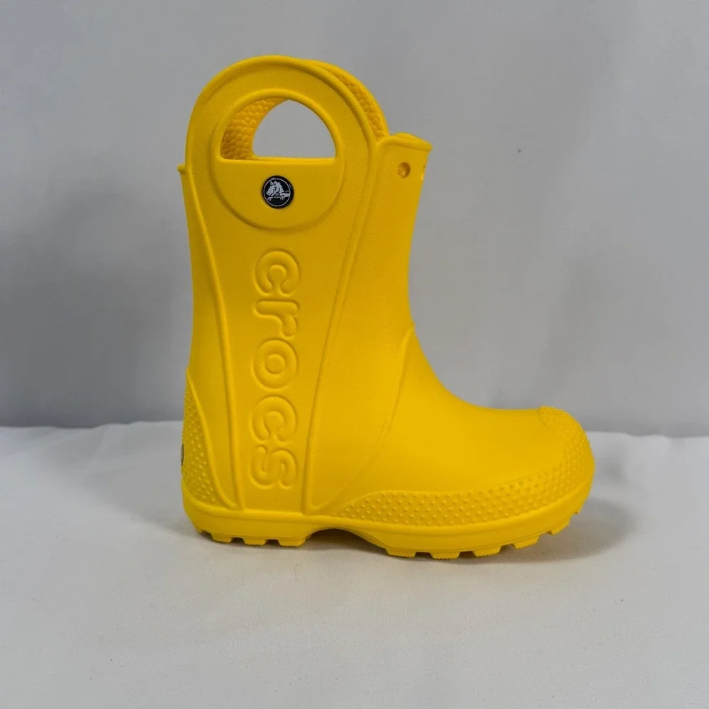 Crocs Kids Handle It‎ Rain Boots Yellow Size C9 Waterproof Mud New w/ Tags